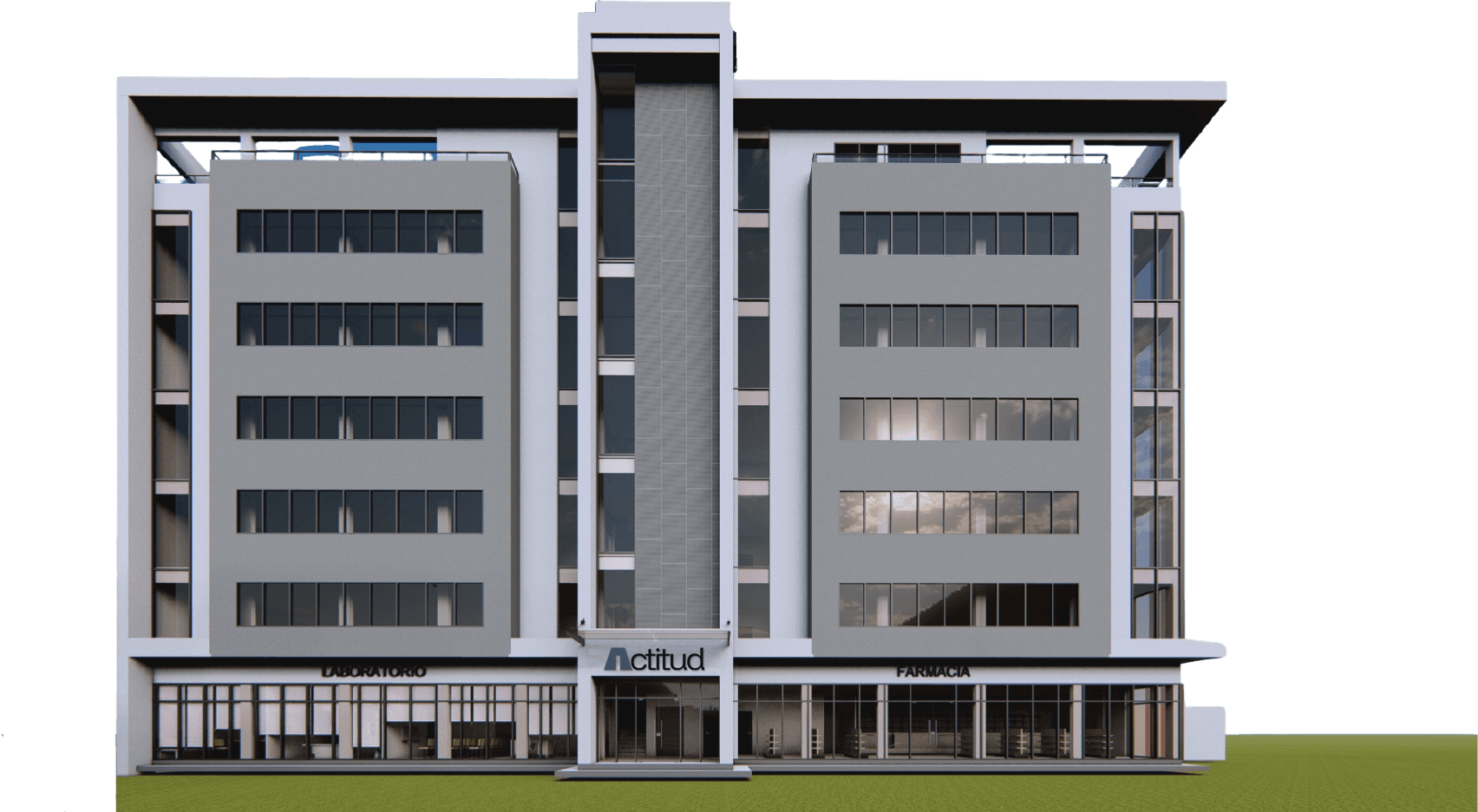 Edificio Actitud - Vista frontal